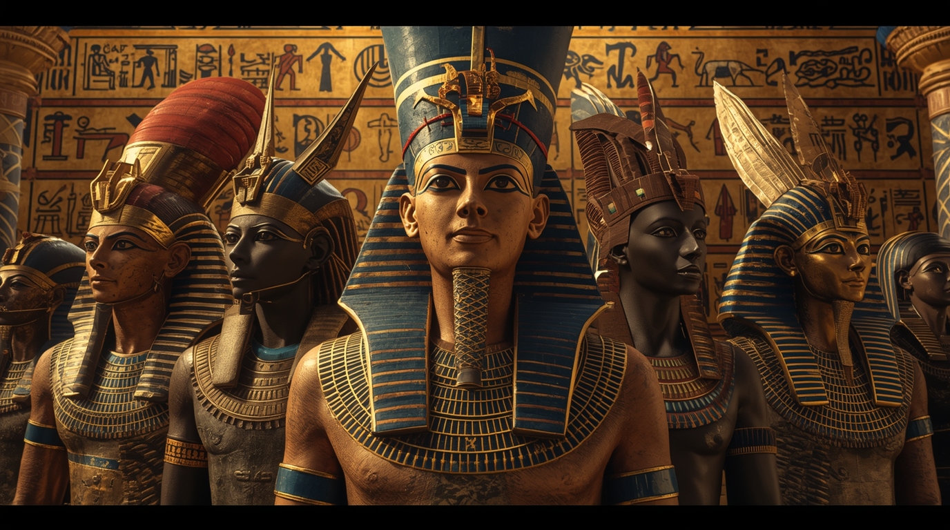 Egyptian Deities - Nefertiti and Gods